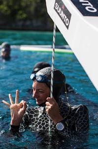 Freedivers prepare for Suunto Vertical Blue